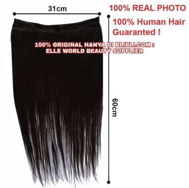 HAIR EXTENSION HAIRCLIP 100% RAMBUT ASLI HAIR CLIP RAMBUT ASLI HUMAN HAIR RAMBUT REMY HAIR 60 CM