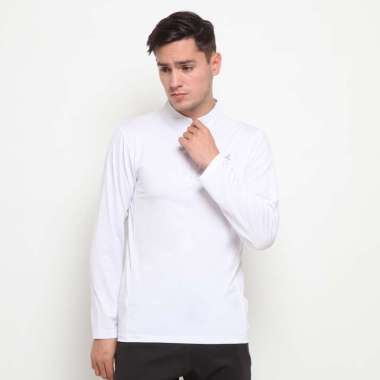 FLEXZONE Sport Jersey Lengan Panjang Pria Gym Sepeda Fitness FPS-041 S Putih