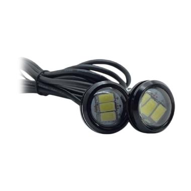 JMS - 1 Pair - (2 Pcs) Lampu LED Mo ... ing 3 SMD 10W 23MM - Pink