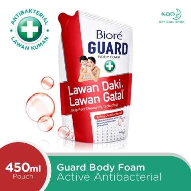 Promo Harga Biore Guard Body Foam Active Antibacterial 450 ml - Blibli