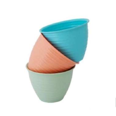 Calista Pot Bunga - 24Cm Flower Pot OENTOENG 24 CALISTA - POT HIAS / TANAMAN - GREE Peach