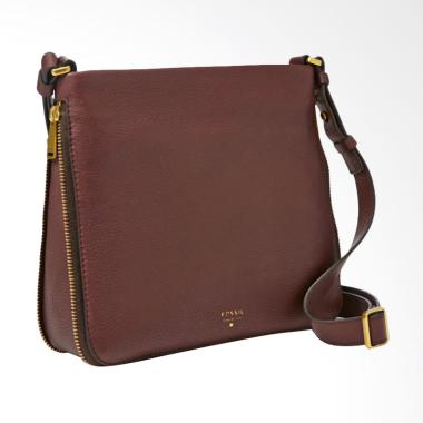 Fossil ZB 5874206 Preston Crossbody Espresso Sling Bags Wanita - Brown