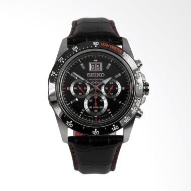 Seiko Lord Chronograph SPC237P1 Bla ... Jam Tangan Pria - Silver