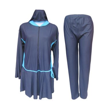 Rainy Collections Jumbo Baju Renang Muslim Wanita - Biru [8L]