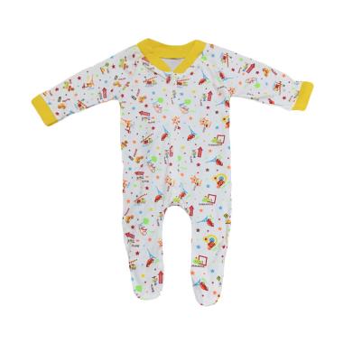 MomBaby Sleepsuit Panjang Tutup Kaki Pakaian Bayi - Kuning