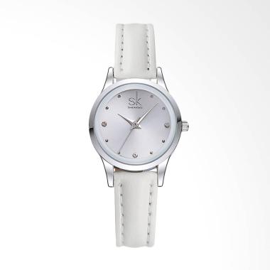 SHENGKE SK0008W Fashion Ladies Leat ... Jam Tangan Wanita - White