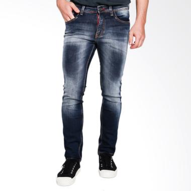 Cardinal Jeans Straight Slim CBCX00 ... g Pria - Blue Medium Dark