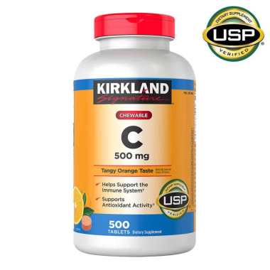 Kirkland Signature Vitamin C 500 MG Suplemen [500 kapsul]