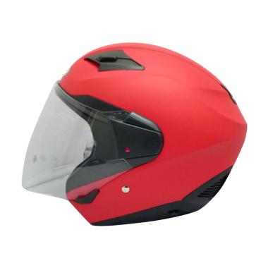 Zeus ZS-611 Helm Half Face - Matte Red M