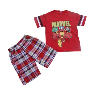 VERINA BABY Marvel Setelan Pakaian Anak Laki-laki - Red