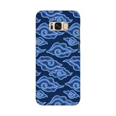 Premiumcaseid Batik Batik Corak Meg ... ung Galaxy S8 Plus - Biru