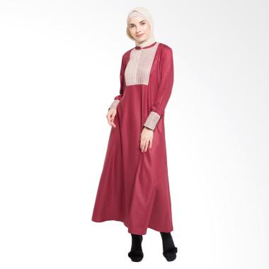 Allev Maimana Abaya Baju Muslim - Maroon