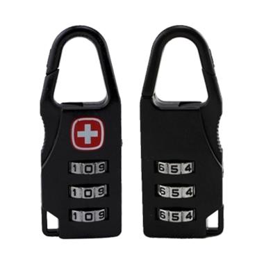 JongkoDerull Numeric Password Code Swiss Gembok Koper - Black