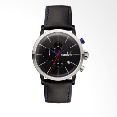 Condotti Perfetto Jam Tangan Pria - Black [CN1020-S03D04-L03] Black Silver