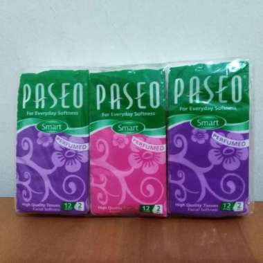 Tissue Pocket / Tissue Saku Paseo Smart isi 6pak x 12sheets Pink