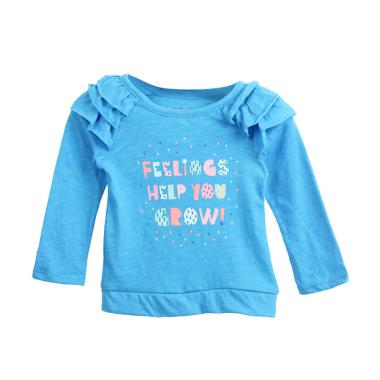 Cargo Cj 20 Girls Tee Long Sleeve Atasan Anak - Blue