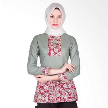 Arya Putri Batik ATM-013-Gy Kamakshi Baju Batik Muslim