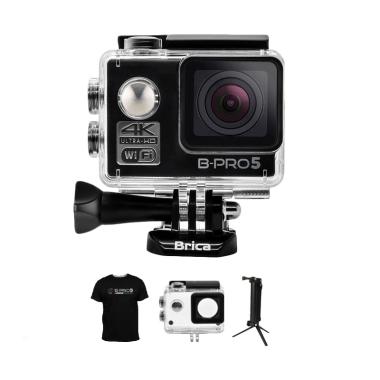 Brica B-PRO 5 Alpha Edition 1 4K (A ... a + 3 Way Monopod - Hitam