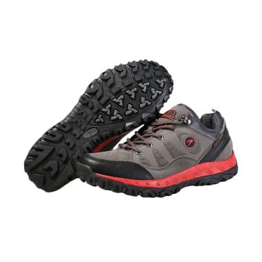 Snta Sepatu Outdoor Pria - Grey Red [Mid 428]