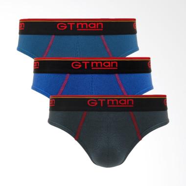 GT Man Mini Brief PKR Celana Dalam Pria - Multicolor [GTK06/3 pcs]