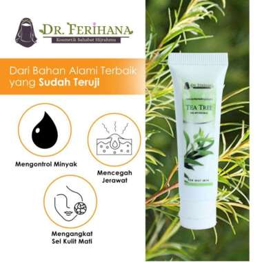 New FACE MASK TEA TREE Peel Off Gel dr. Ferihana Kosmetik Sahabat Hijrahmu
