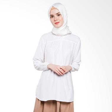 Koesoema Clothing Ameera Kemeja Tunik Lengan Panjang Wanita - White