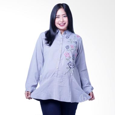 Mama Hamil BLJ 422 Polos Daisy Rose ... amil Lengan Panjang - Abu