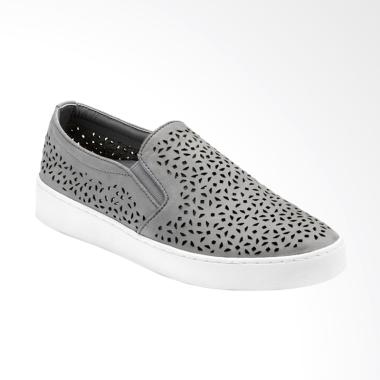 Vionic Midi Perf Slip on Sepatu Wanita - Grey