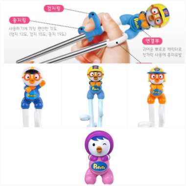 Edison Chopstick Pororo Petty - sumpit belajar anak chopsticks - pororo fireman petty