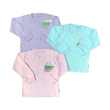 Aruchi Polos Oblong Panjang Set Baju Bayi Perempuan [3 pcs]
