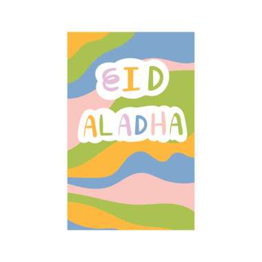 Capricorn Design Sticker Seal / Stiker Segel Box Idul Adha isi 1 - SLH007 Multicolor