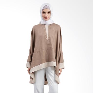 SYAHEERA Oze Atasan Muslim Blouse Wanita - Mocca