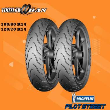 Paket Ban Motor HONDA PCX // MICHELIN PILOT STREET 100/80 -120/70 Ring 14 Tubeless