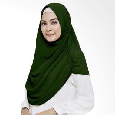 Cotton Bee 2 Faces Nurzahra Jilbab Instan - Dark Green