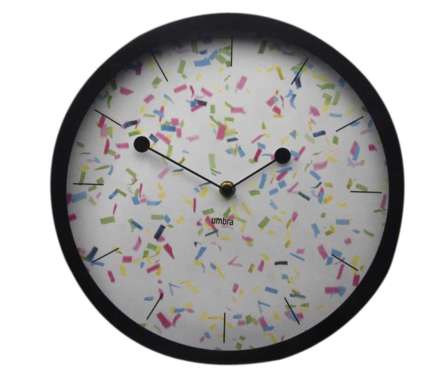 Umbra 30.4 Cm Jam Dinding Geo Hitam