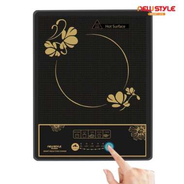 Newstyle kompor Listrik Induksi Z06 Kompor Elektrik Induction Cooker 1400W Produk Terlaris Hitam