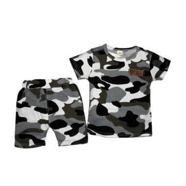 VERINA BABY Motif Army Style and Pants Setelan Baju Anak