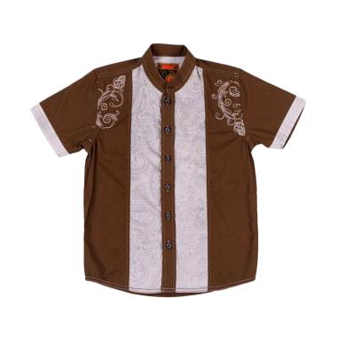 Woffi MS3-00-400 C KMJ Bordir Printing Baju Koko Anak - Brown