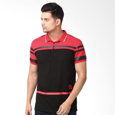 RBJ Krah Polo Shirt Pria - Black Red [25675006]