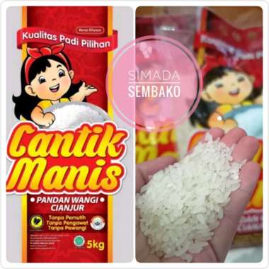 beras cantik manis pandan wangi cianjur 5kg premium asli