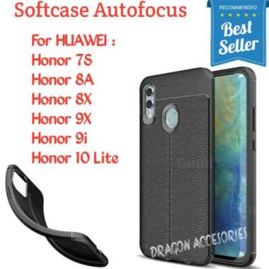Autofocus Honor 7S 8A 8X 9X 9i 10 Lite Huawei Softcase Silikon Leather Case Kulit Shockproof Casing 