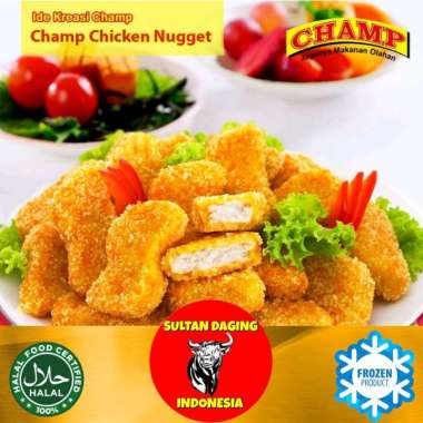 CHAMP CHICKEN NUGGET 250 GRAM/ CHICKEN NUGGET CHAMP/ AYAM NUGGET/ NAGET AYAM/ AYAM NAGET/CHAMP NAGET