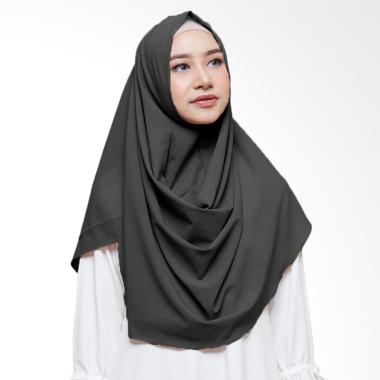 Cotton Bee Azrina Pashmina Instan - Dark grey
