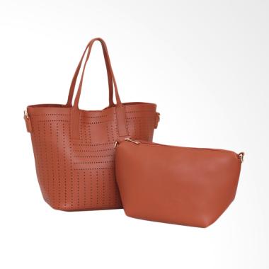 Lorica by Elizabeth Gardenia Hand Bag - Coklat Bata