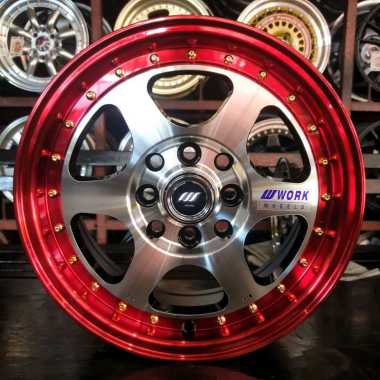 Velg R/Ring 14 R14 Work Meister L1 Atoz Karimun Picanto Brio Murah merah