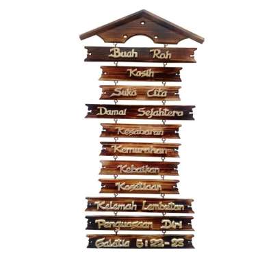 YS Collection Dekorasi Dinding BUAH ROH PANJANG Coklat