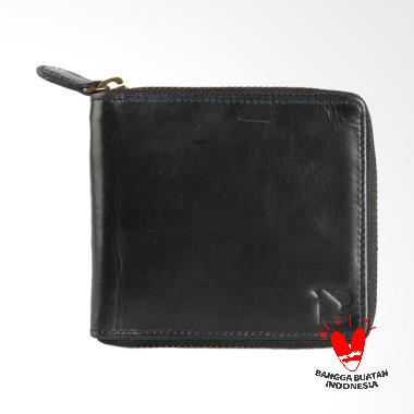 BLANKENHEIM Original Leather Dompet Pria Resleting - Black