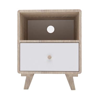 Creova Simple Natural Nakas Meja Tempat Tidur