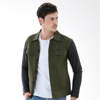 Crows Denim Jacket - Black Green