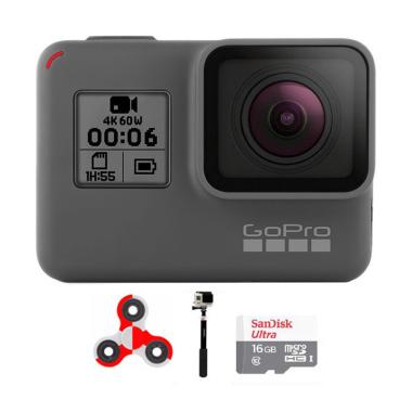 GoPro Hero 6 Combo Supreme 16 GB SpinIndo Action Camera - Black